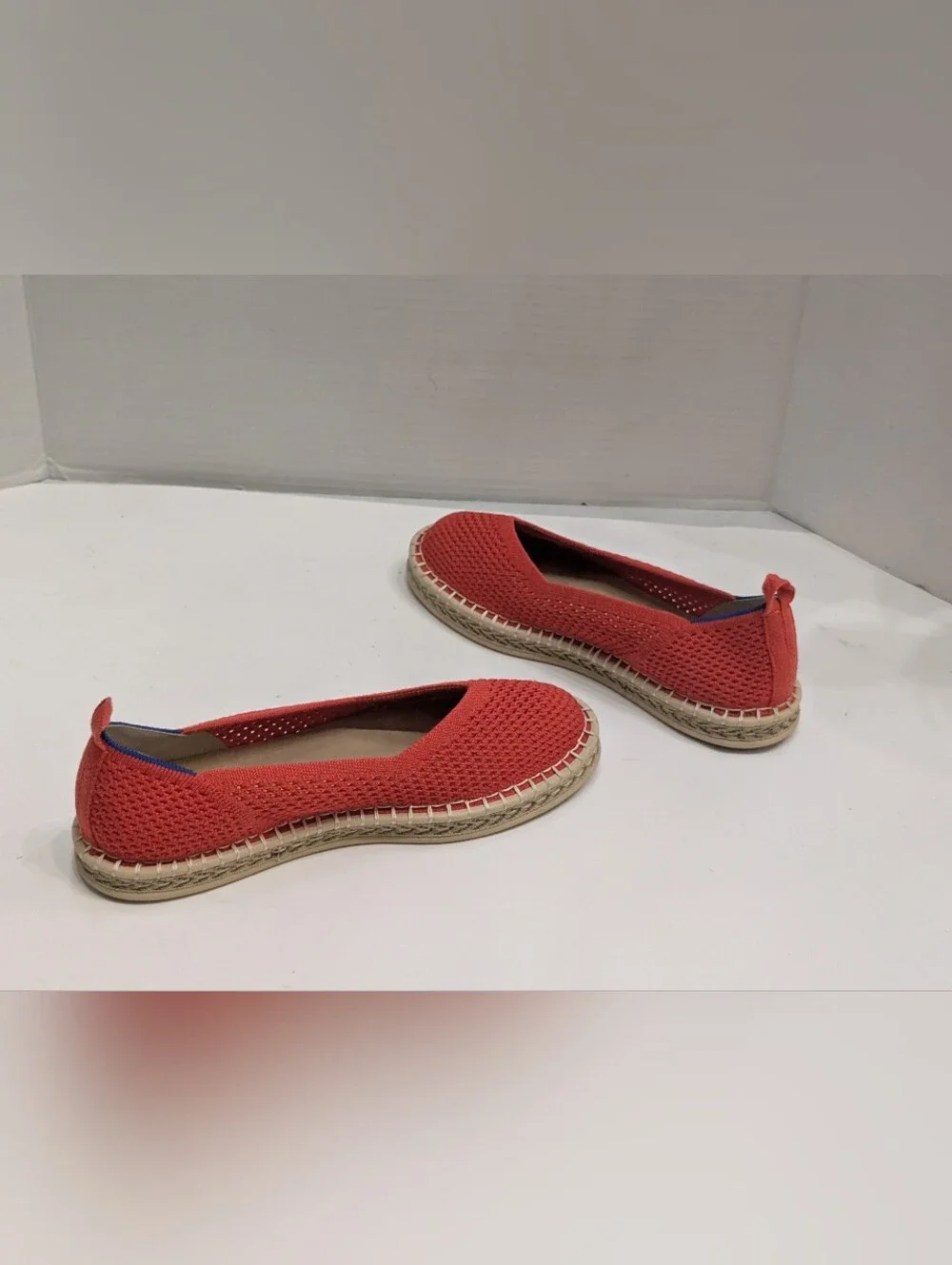 Rothy’s Women's 8 The Espadrille Red Flats Slip On Shoes